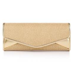 Damara Ganz Simple Edle Damen Handtasche,Gold von Damara