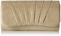 Damara Shimmert Mitte Falten Damen Clutch Handtasche,Gold von Damara