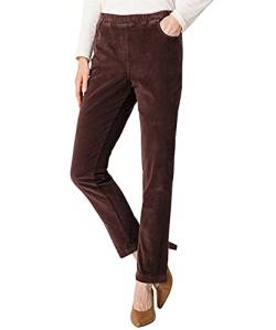 Damart Damen Pantalon Pull-on Hose, Braun (Marron 10010), W40 (Herstellergröße: 50) von Damart