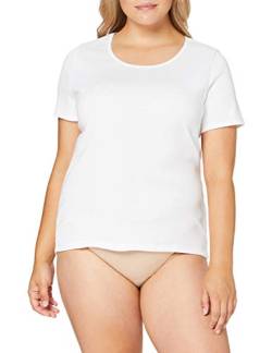 Damart Damen T-Shirt Manches Courtes Fine Cote – 54114 Unterwäsche, weiß, XXL von Damart