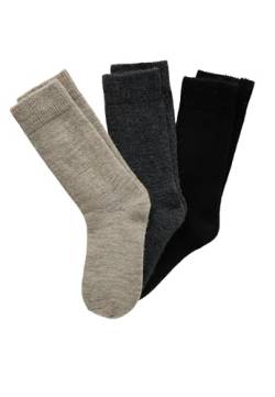 Damart Herren Lot 3 paires de chaussettes unies Thermolactyl. Freizeitsocken, Multicolore Noir, Normal von Damart