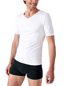 Damart Herren T-Shirt Col V Maille Interlock Thermolactyl Degré 3 Thermounterwäsche-Oberteil, Weiß, XS von Damart