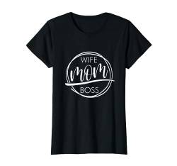 Spruch - Wife Mom Boss - für starke sexy Frauen - Sommer T-Shirt von Damen Sommer Print