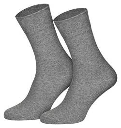 Dameris 3 Paar hochwertige Komfortsocken ohne Gummi (39/42, Grau) von Dameris