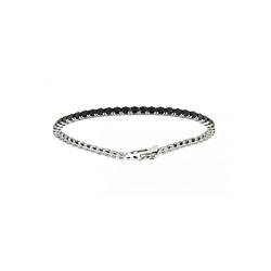 Damiata Gioielli Urania Preziosi Tennisarmband aus Silber mit schwarzen Zirkonia B0010BK16, Tennis, Silber, Zirkonia von Damiata Gioielli