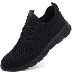 Damen Laufschuhe Turnschuhe Sportschuhe Sneaker Running Tennis Schuhe Freizeit Straßenlaufschuhe Fashion Leichtgewichts Atmungsaktiv Walkingschuhe Outdoor Fitness Jogging Sportsschuhe Schwarz 36 EU von Damyuan