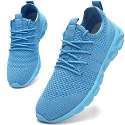 Damen Schuhe Turnschuhe Sportschuhe Laufschuhe Walkingschuhe Atmungsaktiv Sneakers Freizeitschuhe Straßenlaufschuhe Outdoor Fitnessschuhe Blau 39 EU von Damyuan