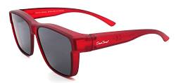 DanCarol DC-POL-2055-C4-Die Überbrille, ideal für Brillenträger Für Große FASSUNG- Polarizierte Gläser, Rot von DanCarol