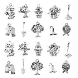 DanLingJewelry gemischte Stile tibetische Reize antike Silber Anhänger für Ohrring Armband Schmuck Herstellung von DanLingJewelry