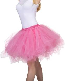 Dancina Damen Petticoat 50er Jahre Retro Tutu Tüllrock Normale und Große Größen, Wassermelone, Gr. 42-46 von Dancina