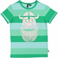 Danefae T-Shirt Danefae T-Shirt gestreift Wikingerdruck grün Kind 4Y von Danefae
