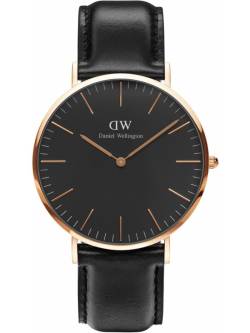 Cl. Bl Sheffield, Rose 40mm von Daniel Wellington