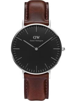 Classic Black Bristol 36 mm von Daniel Wellington