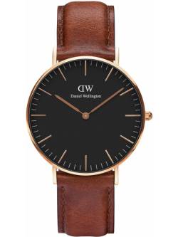 Classic Black St Mawes Rose 36 m von Daniel Wellington