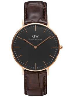 Classic Black York Rose 36 mm von Daniel Wellington