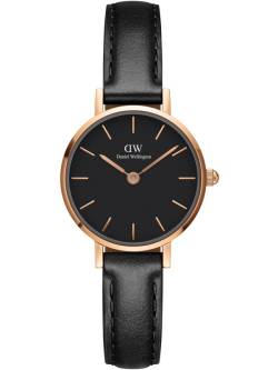 Classic Petite Schwarz Roségold von Daniel Wellington