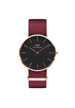 Daniel Wellington Classic Roselyn, Rubinrot/Roségold Uhr, 40mm, NATO, für Herren von Daniel Wellington