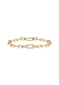 Daniel Wellington Crystal Link bracelet 175 316L Stainless Steel With Pvd Plated Gold & Crystal Embellished Ring In Gold Plated Brass Gold von Daniel Wellington