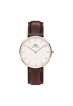 Daniel Wellington Damen-Armbanduhr Analog Quarz Leder 36mm Elfenbeinweiß DW00100039 von Daniel Wellington