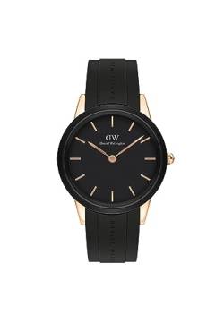 Daniel Wellington Iconic Motion Uhr Damen, 32mm Rubber Roségold Damen Uhr von Daniel Wellington