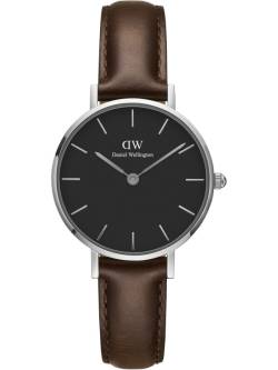 Petite Bristol silver 28mm black von Daniel Wellington