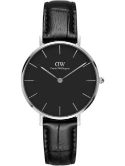 Petite Reading silberf 32mm schw von Daniel Wellington