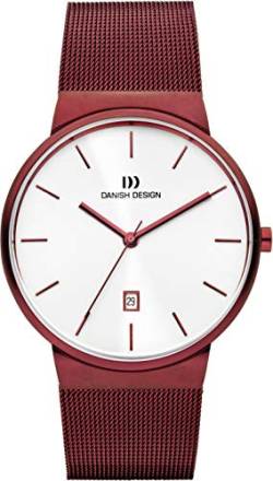 DANISH DESIGN Herrenuhr TÄGE IQ74Q971, rot, mit Milanaiseband von Danish Design