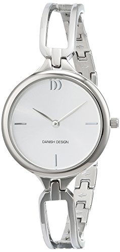 Danish Design Damen Analog Quarz Uhr mit Edelstahl Armband 3324585, Silber von Danish Design