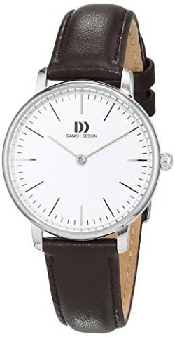 Danish Design Damen Analog Quarz Uhr mit Leder Armband 3324603 von Danish Design