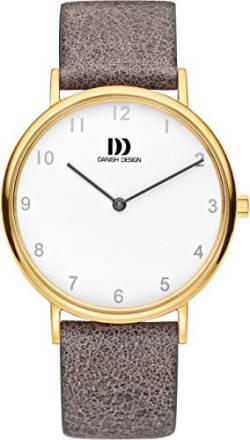 Danish Design Damen Analog Quarz Uhr mit Leder Armband IV11Q1173 von Danish Design