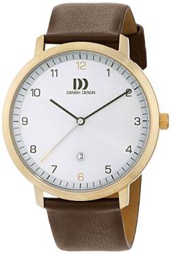 Danish Design Herren Analog Quarz Uhr mit Leder Armband 3310092 von Danish Design