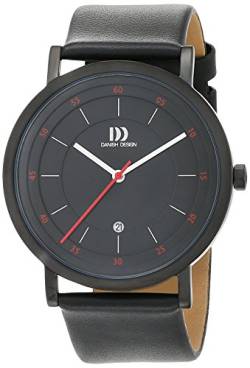 Danish Design Herren Analog Quarz Uhr mit Leder Armband 3314527 von Danish Design