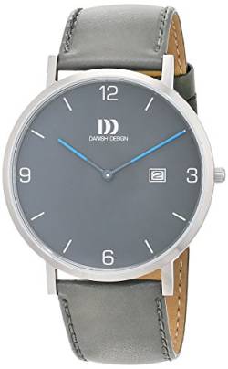 Danish Design Herren Analog Quarz Uhr mit Leder Armband 3314531 von Danish Design
