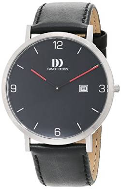 Danish Design Herren Analog Quarz Uhr mit Leder Armband 3314532 von Danish Design