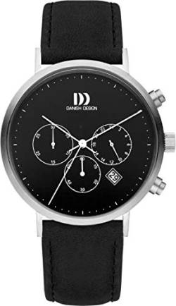 Danish Design Herren Chronograph Quarz Uhr mit Leder Armband IQ13Q1245 von Danish Design