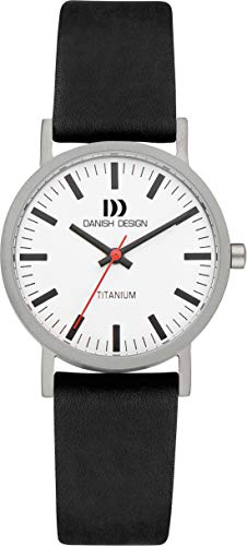 Danish Design IV14Q199 Titanium Case White Dial Leather Band Ladie's Watch von Danish Design