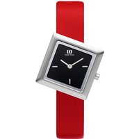 Danish Design Quarzuhr Designuhr Damen Stahl Lederband schwarz Frihed Tilt von Danish Design