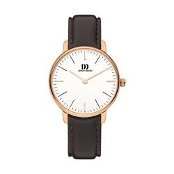 Danish Design Unisex Erwachsene Analog Quarz Uhr mit Leder Armband NO.: IV17Q1175 von Danish Design