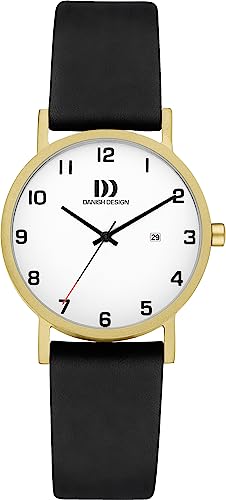 Titanuhr Damen mit Datum Globe Rhine ⌀30mm IPG vergoldet IV81Q199 von Danish Design