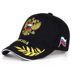 Baseball-hüte Einstellbare Sportkappen Hüte Russisches Land Flagge Wappen Kaiserlich Zwei Leiter Eagle Emblem Abzeichen Schwarz von Danlai