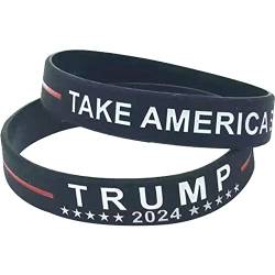 Danlai Silikonarmband Einfaches Wasserdichte Sport Armband Amerikaner Trump 2024 Schmuckzubehör Für Männer Frauen Geschenk von Danlai