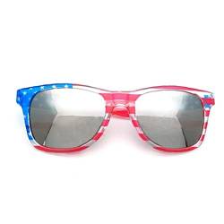 Danlai Usa Flagge Sonnenbrille Klassischer Stil Retro Shades Brille Unisex Für Männer Frauen Golf Radfahren Sportfischereifahr von Danlai