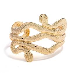 Danshinbow Wrapped Schlange Armreif Einstellbare Öffnung Armband Schmuck für Frauen und Mädchen (Gold) von Danshinbow