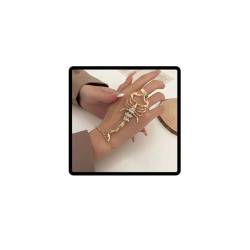 Danshinbow einpunk-skorpione, skorpion-fingerarmbänder, botanische sklaven, armreifen für frauen und mädchen im armband (Gold) von Danshinbow