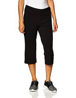 Danskin Damen Essential Sleek Fit Crophose Lässige Hose, schwarz, M von Danskin