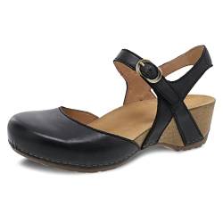 Dansko Damen Tiffani Keilsandalen, schwarz, 37.5/38 EU von Dansko