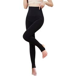 Thermo Strumpfhose Damen Hautfarben Fleece Gefütterte Leggings Shapewear Thermoleggins High Waist Bauchweg Pantyhose Gefälschte Durchscheinend Thermostrumpfhose Winterstrumpfhosen (B0-360G, onesize) von Dantazz