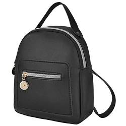 Dapuly Beiläufige Reißverschlusstaschen Crossbody Taschen Mini PU Leder Umhängetasche Rucksack Multifunktionale Schule Daypack für Frauen Mädchen Kinder Geschenke von Dapuly