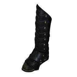 Mittelalter Gothic Überschuhe - Vintage PU Leder Beinschutz Gamaschen Leggings Steampunk Wikinger Piraten Überschuhe für Karneval Halloween Party von Darabun