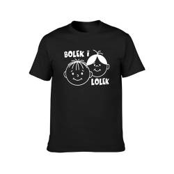 I Bolek I Lolek I Spells I Fun I Funny Unisex T-Shirt Printed Tee Graphic Top Men Black Shirt L von Daran